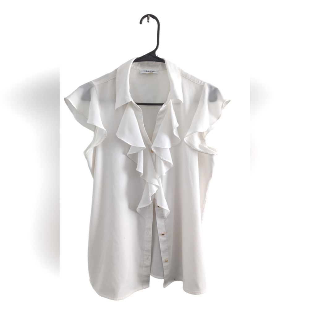 White Calvin Klein Blouse